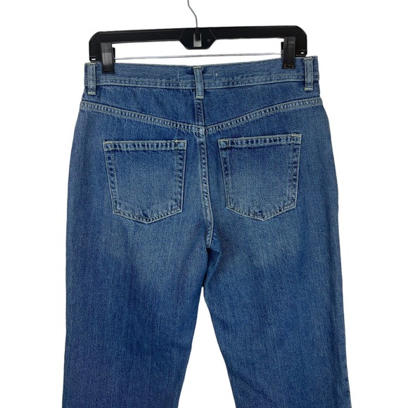 COPY - NEW We the Free People Maggie Straight Leg Jeans 26 Raw Hem Mid Rise But… - Picture 6 of 12